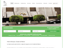 Tablet Screenshot of hotel-del-bosque.com.mx